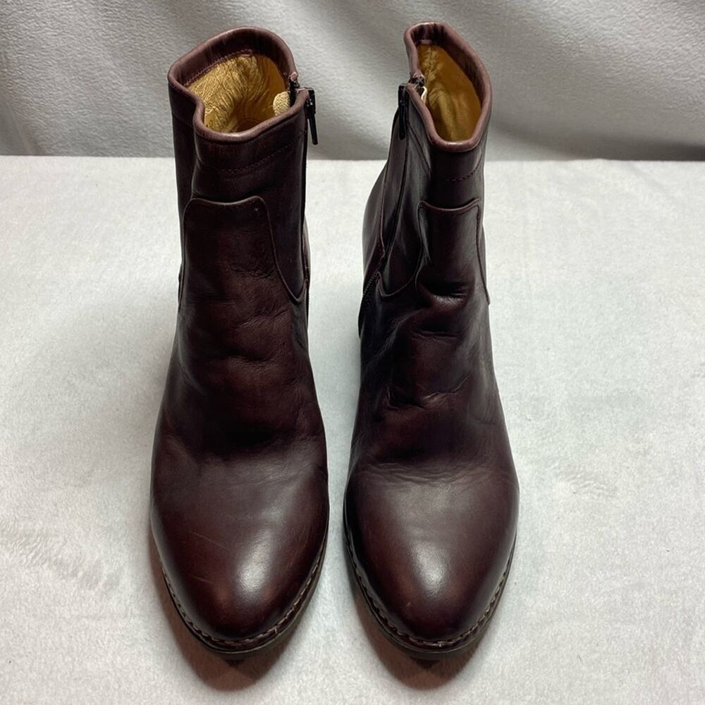 Pldm by Palladium brown leather ankle boots with block heel size 41